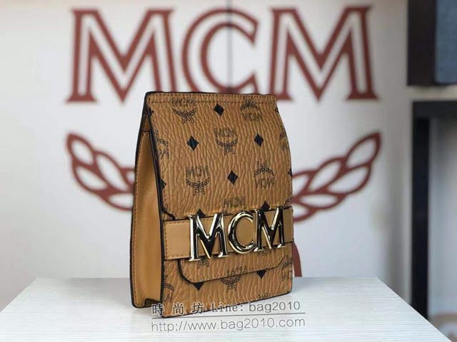 MCM腰包 原單新品 1058 Stark Modular腰包 標誌性Visetos印花塗層 扁平手拿包 拉鏈手包 可組成或單獨使用 MCM斜背包  mdmc1399